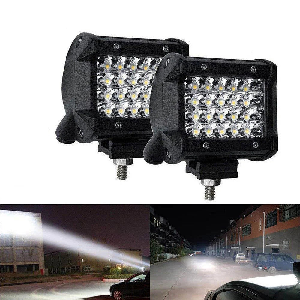 72W 4-Row LED Strip Light for Off-Road Vehicles – Ultra-Bright Highlighting Beads, Waterproof, Shockproof | Jeep, SUV, Truck Modification – UAE Edition