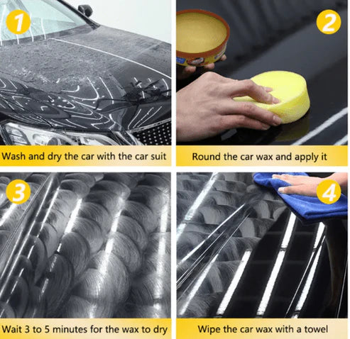 Car Polish Wax (230g) โ High-Gloss Paint Restorer for Scratch Removal & Shine | Swirl-Free Finish, Easy Application โ UAE Car Detailing Essential