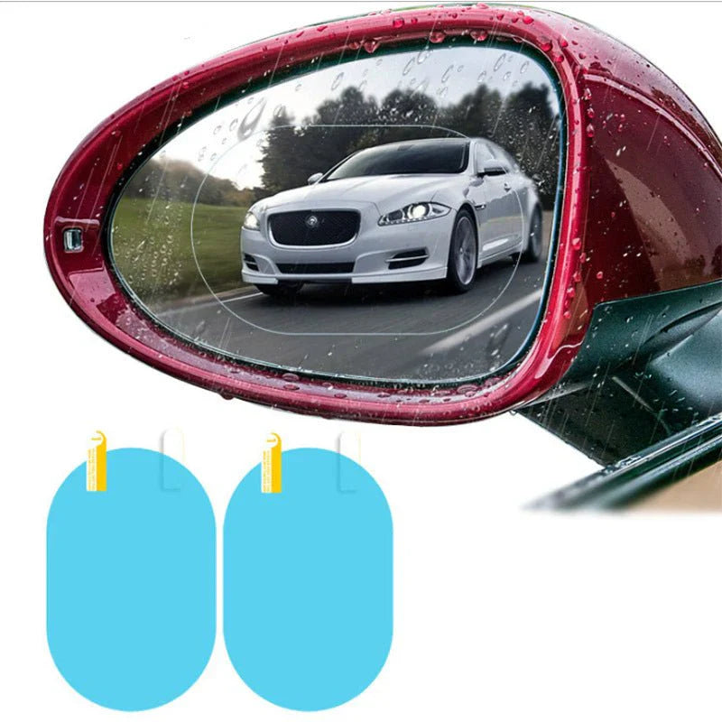 Waterproof Rearview Mirror Film for Cars – Anti-Fog, Anti-Glare, Rainproof Protective Film | Universal Fit, Clear Driving Vision – UAE Car Safety Must-Have