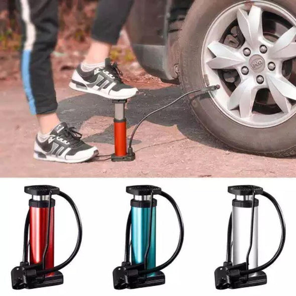 High Pressure Foot Air Pump | Heavy-Duty Mini Foot Pump for Car, Bike, Scooter, Balls & Inflatables – Portable Manual Air Inflator (Without Gauge, Random Color)
