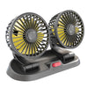 12V Dual Head Car Dashboard Cooling Fan | 360° Rotating Electric Fan for Car Interior – Powerful Air Circulation, Adjustable Speed & Compact Design