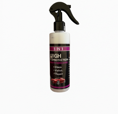 3-in-1 High Protection Ceramic Car Coating Spray | 100ml Quick Shine Crystal Coating for Car Paint Protection, Gloss & Water Repellency
