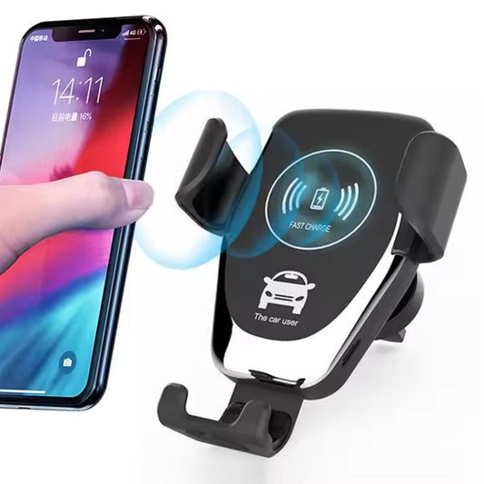 Auto-Clamping Wireless Car Charger – Fast Charging Phone Mount with Smart Sensor | Compatible with iPhone & Android | 360° Rotation – UAE Edition