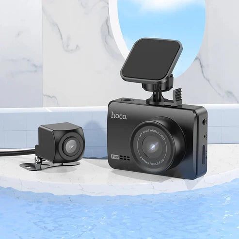 Hoco DV3 Driving Recorder – Full HD Dash Cam with Built-in Display | Loop Recording, Night Vision, Motion Detection | Car DVR for UAE Roads