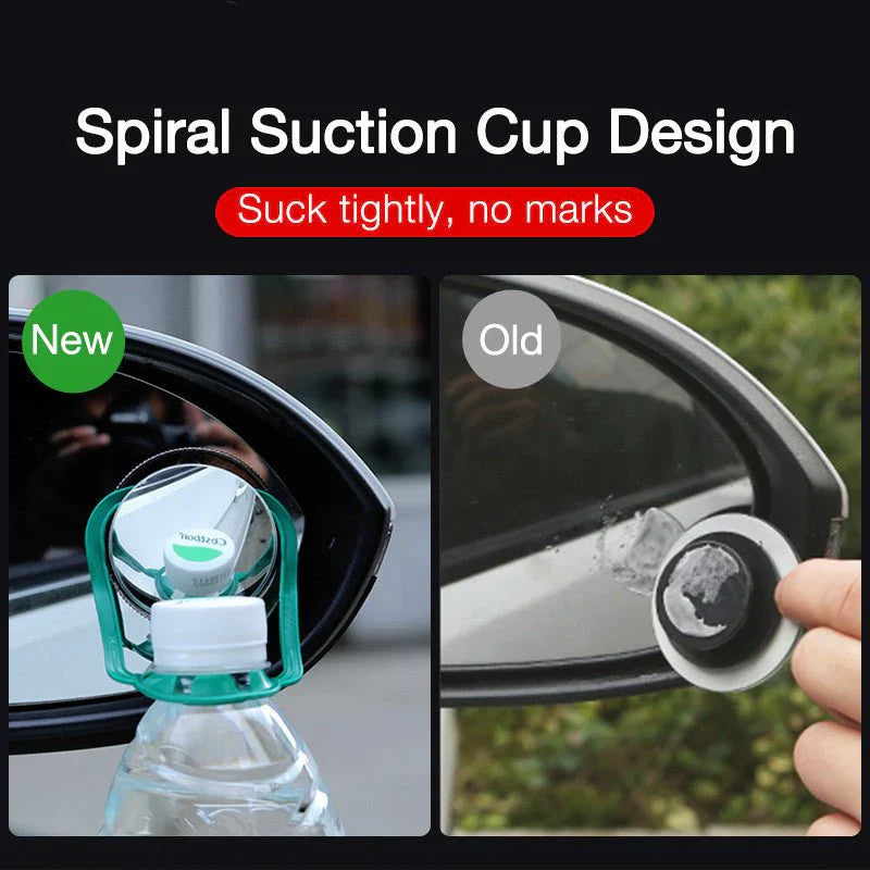 360° Adjustable Blind Spot Mirror – Small Round Reversing Mirror with Wide-Angle View & Rainproof Design for All Vehicles (2-Pack)