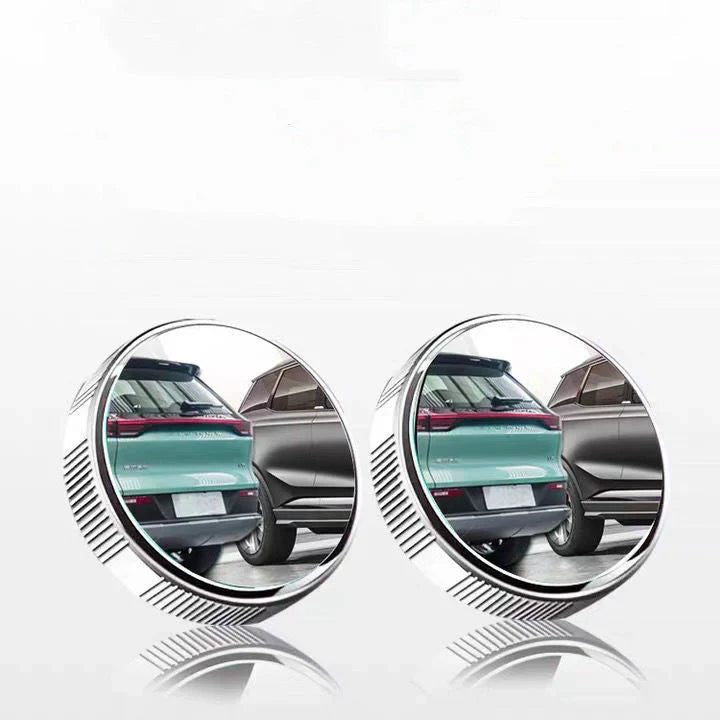 360° Adjustable Blind Spot Mirror – Small Round Reversing Mirror with Wide-Angle View & Rainproof Design for All Vehicles (2-Pack)