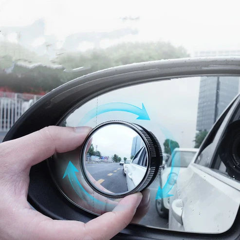 360° Adjustable Blind Spot Mirror – Small Round Reversing Mirror with Wide-Angle View & Rainproof Design for All Vehicles (2-Pack)