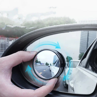 360° Adjustable Blind Spot Mirror – Small Round Reversing Mirror with Wide-Angle View & Rainproof Design for All Vehicles (2-Pack)